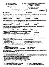 Đề thi khảo sát kiến thức chuẩn bị cho năm học mới môn Tiếng Anh Lớp 12 - Mã đề 628 - Năm học 2019-2020 - Trường THPT Liễn Sơn